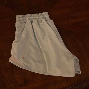 Teal lululemon hotty hot shorts
